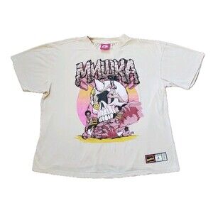 Vintage Mishka NYC Savage Women Comics Size XL BOXY Mens Cream T-Shirt